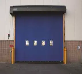 Industrial high speed commercial garage door