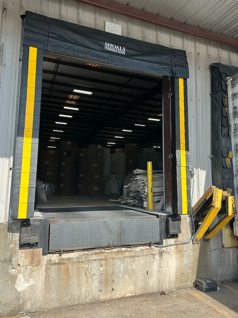 Loading dock door installation